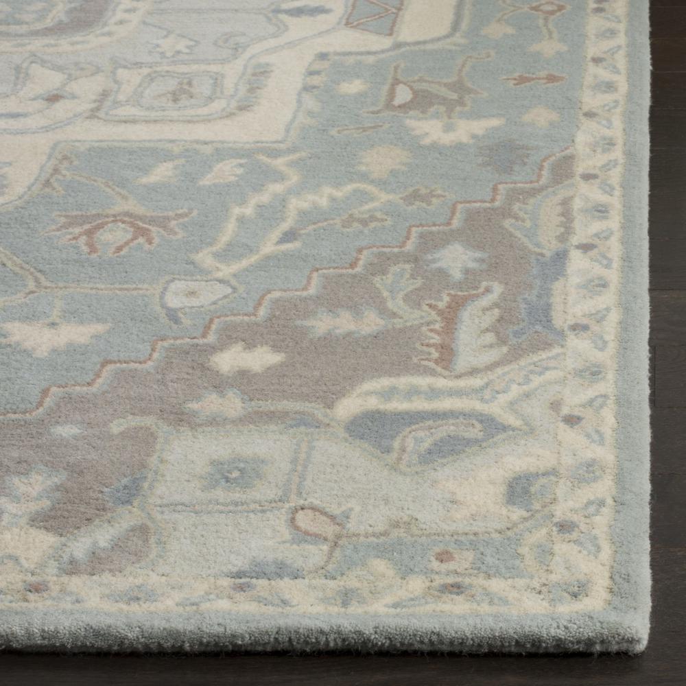HERITAGE, BLUE / IVORY, 5' X 8', Area Rug, HG823A-5. Picture 1