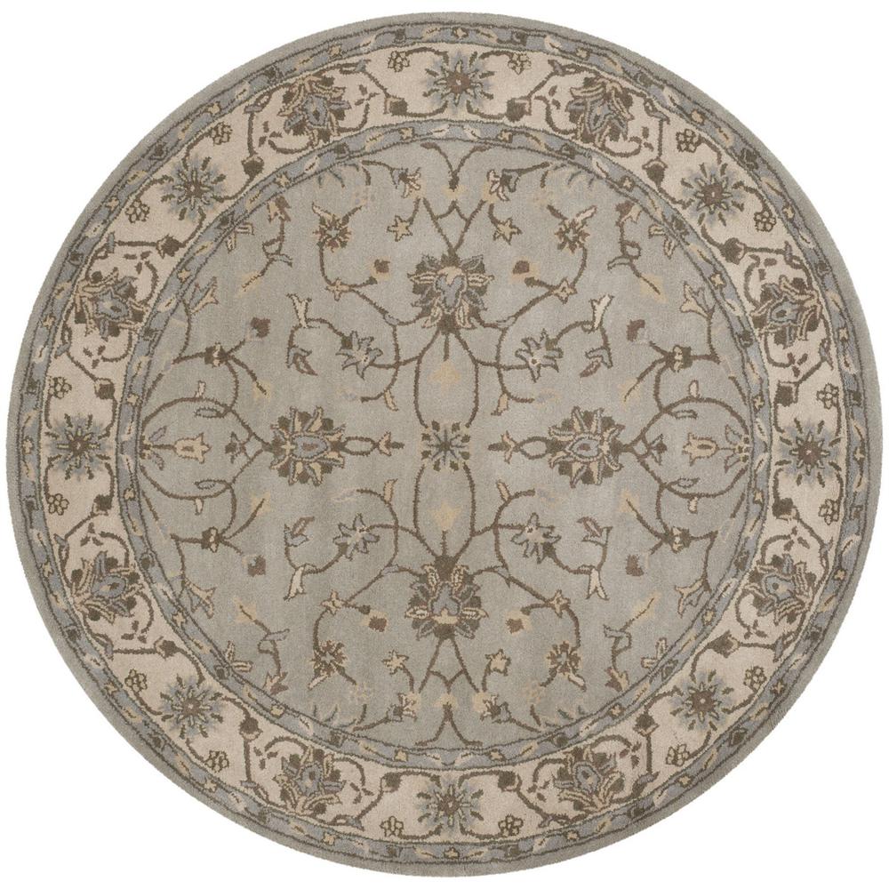 HERITAGE, BEIGE / GREY, 6' X 6' Round, Area Rug, HG862A-6R. Picture 1