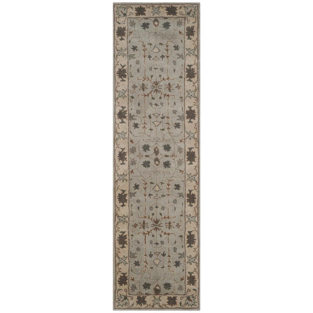 HERITAGE, GREEN / BEIGE, 2'-3" X 8', Area Rug, HG864A-28. Picture 1
