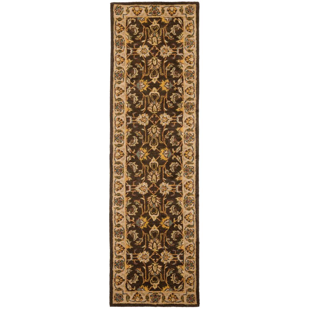 HERITAGE, BROWN / IVORY, 2'-3" X 8', Area Rug, HG912A-28. The main picture.