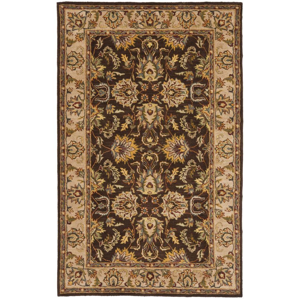 HERITAGE, BROWN / IVORY, 5' X 8', Area Rug, HG912A-5. Picture 1