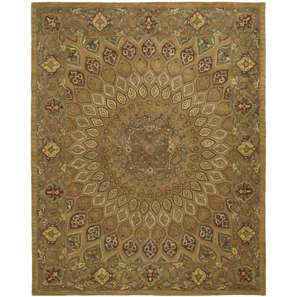 HERITAGE, LIGHT BROWN / GREY, 7'-6" X 9'-6", Area Rug. Picture 1
