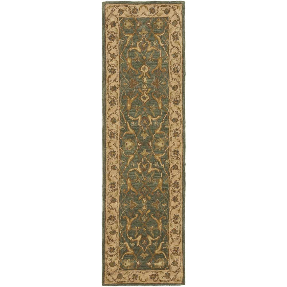 HERITAGE, BLUE / BEIGE, 2'-3" X 8', Area Rug, HG915A-28. Picture 1