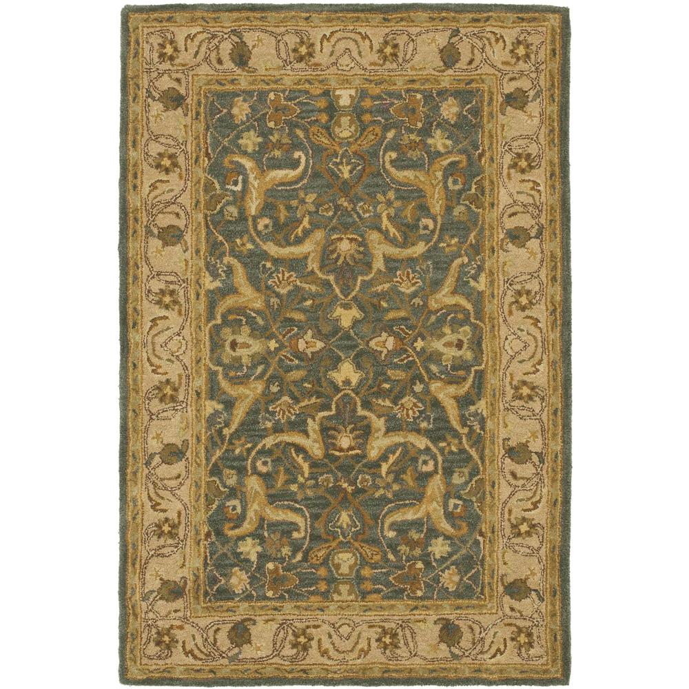 HERITAGE, BLUE / BEIGE, 4' X 6', Area Rug, HG915A-4. The main picture.