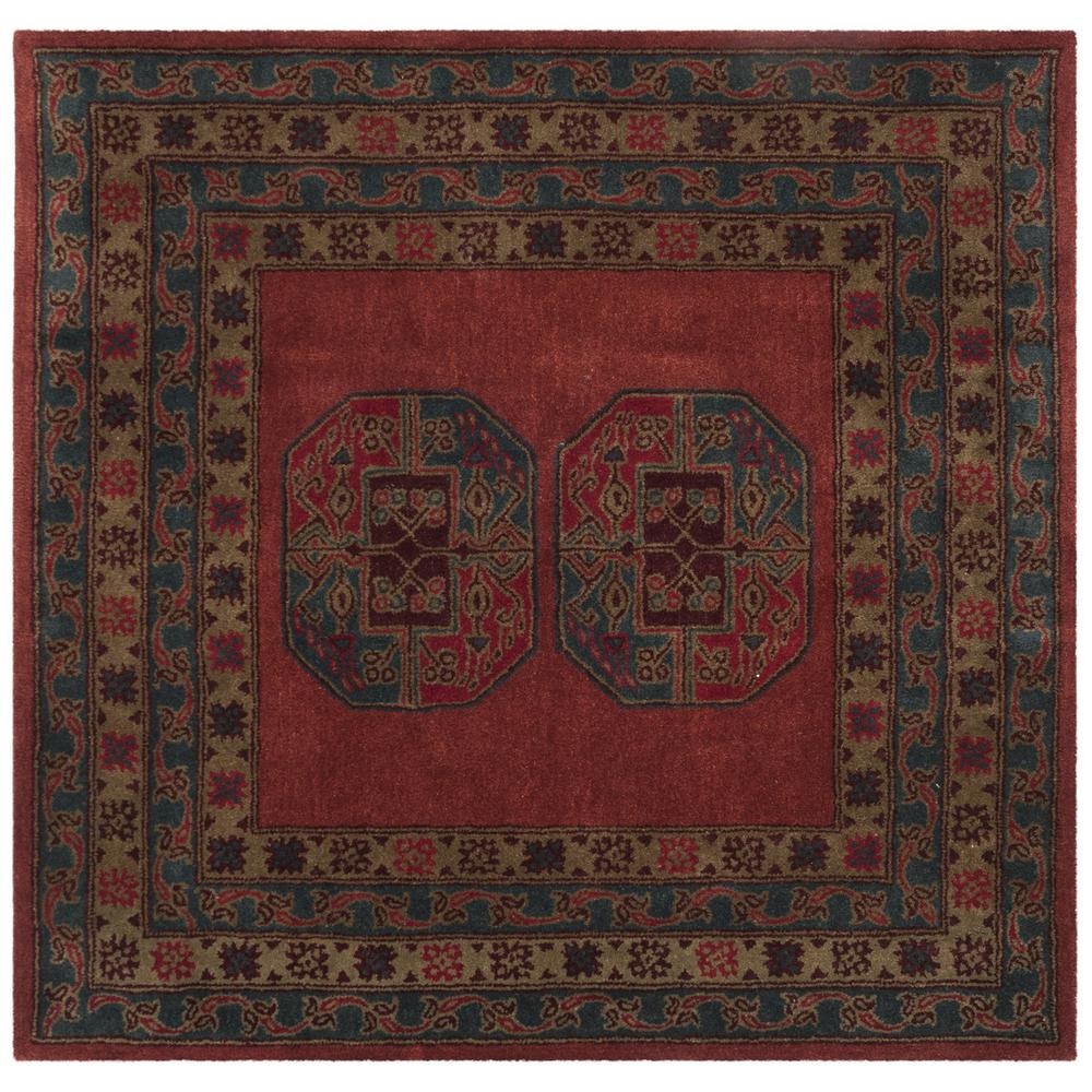 HERITAGE, RED, 6' X 6' Square, Area Rug, HG919Q-6SQ. Picture 1