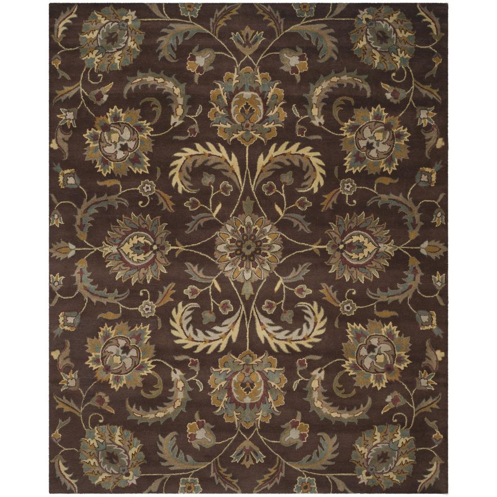 HERITAGE, BROWN / GOLD, 8' X 10', Area Rug. Picture 1