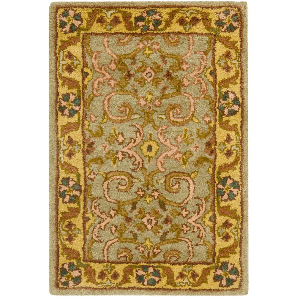 HERITAGE, GREY / GOLD, 2' X 3', Area Rug. Picture 1