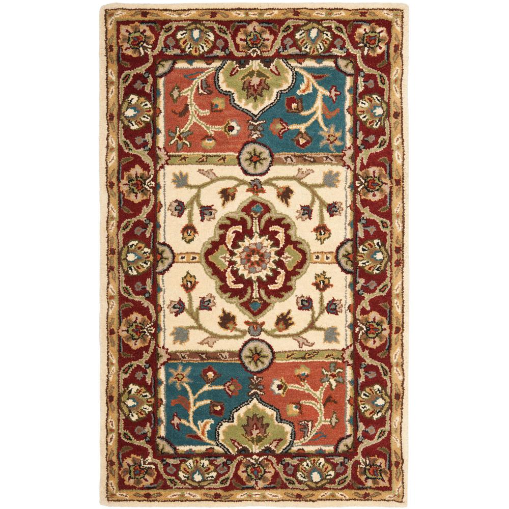 HERITAGE, MULTI / RED, 3' X 5', Area Rug, HG925A-3. The main picture.