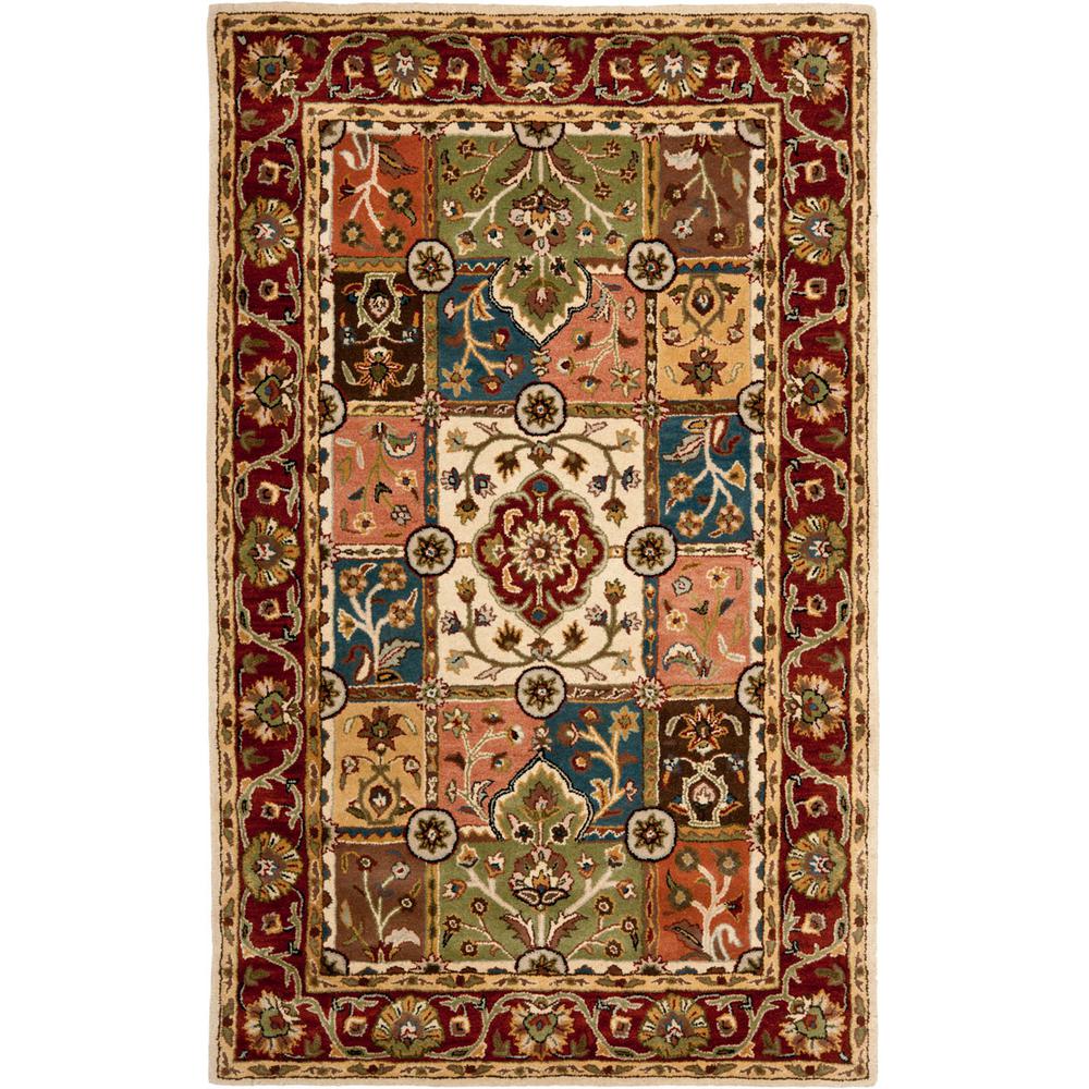 HERITAGE, MULTI / RED, 5' X 8', Area Rug, HG925A-5. The main picture.