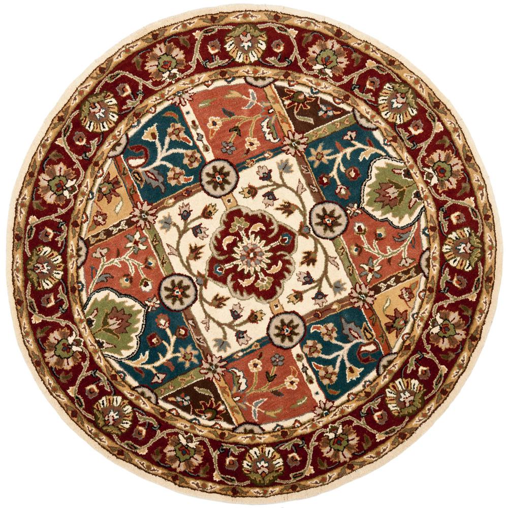 HERITAGE, MULTI / RED, 6' X 6' Round, Area Rug, HG925A-6R. Picture 1