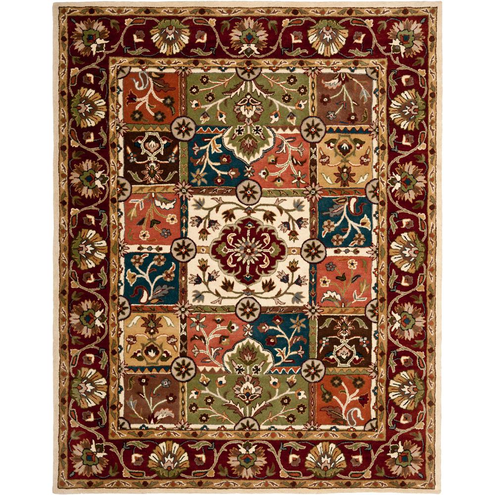 HERITAGE, MULTI / RED, 7'-6" X 9'-6", Area Rug. Picture 1