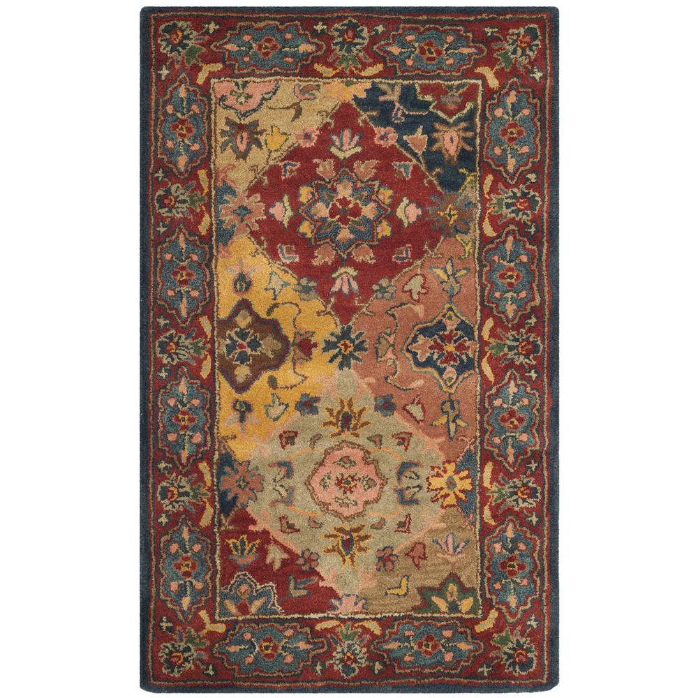 HERITAGE, RED / MULTI, 3' X 5', Area Rug, HG926A-3. The main picture.