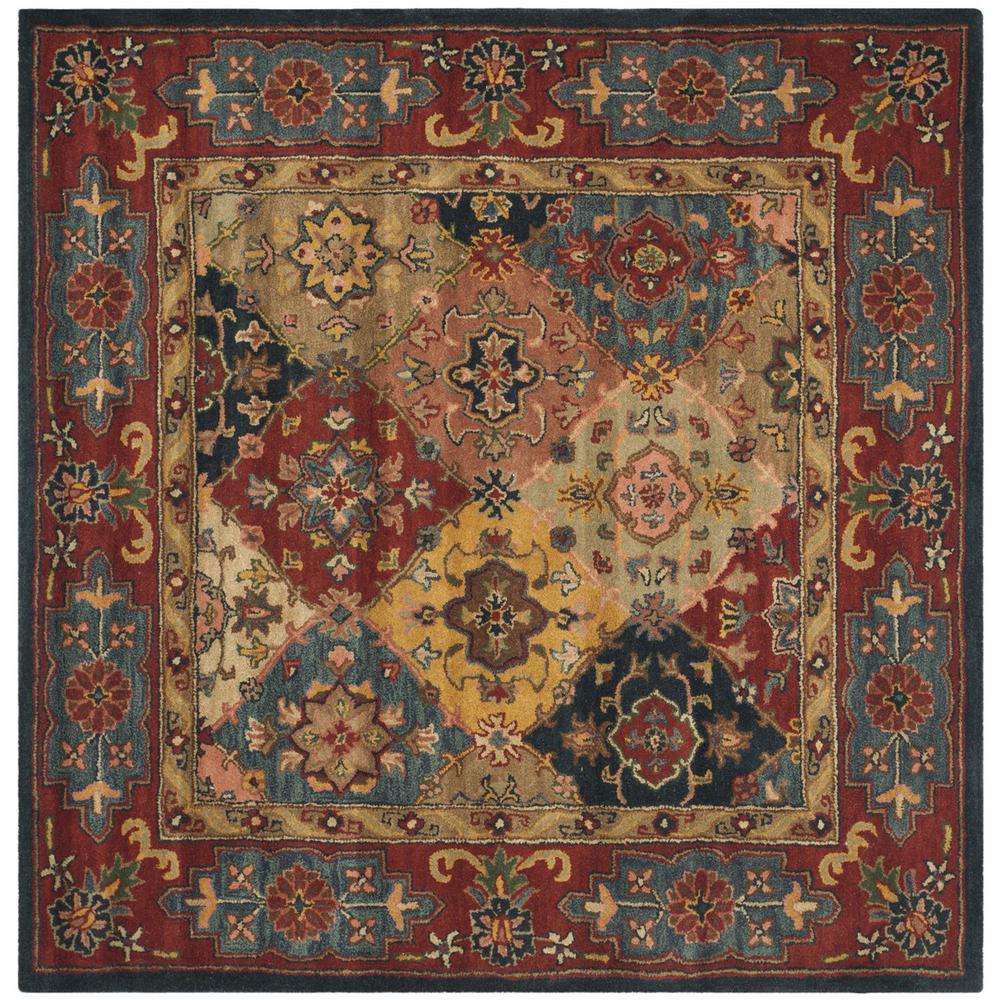 HERITAGE, RED / MULTI, 6' X 6' Square, Area Rug, HG926A-6SQ. Picture 1