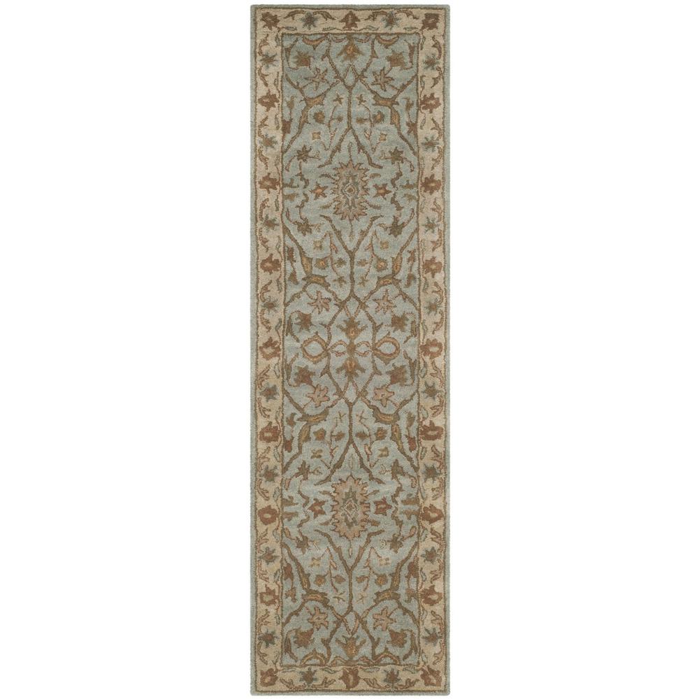 HERITAGE, LIGHT BLUE / IVORY, 2'-3" X 8', Area Rug, HG937A-28. Picture 1