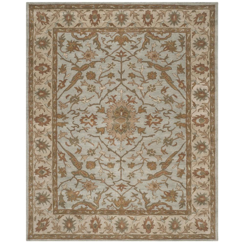 HERITAGE, LIGHT BLUE / IVORY, 8' X 10', Area Rug. Picture 1