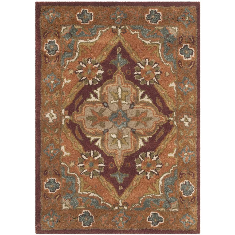 HERITAGE, RUST, 2' X 3', Area Rug. Picture 1