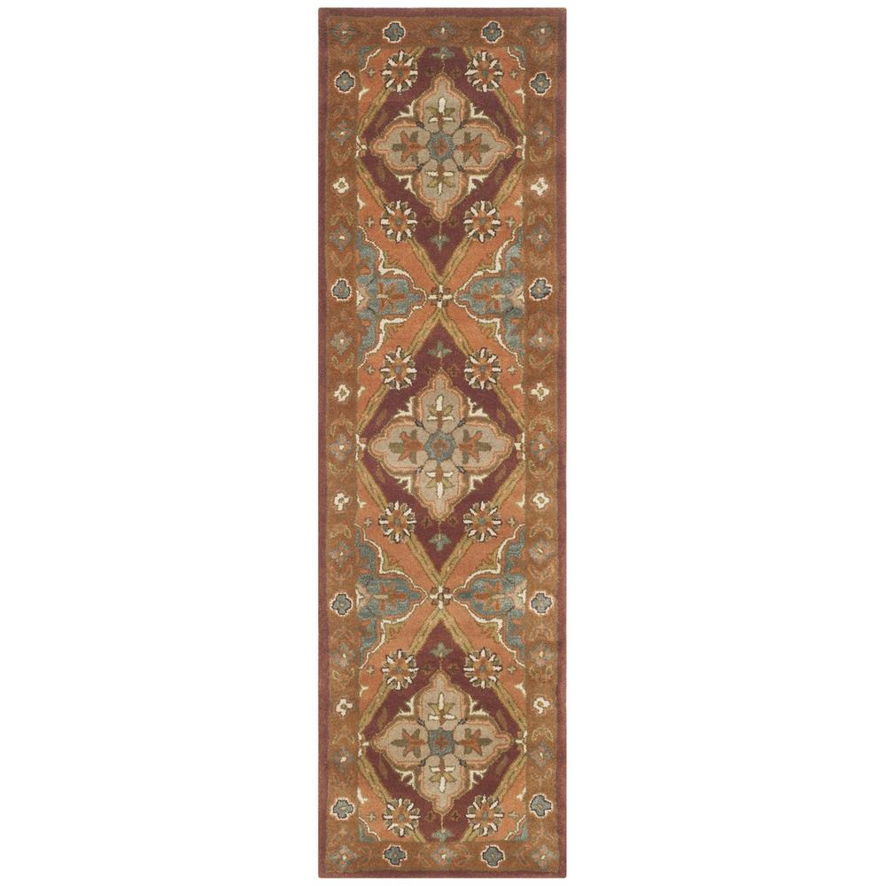 HERITAGE, RUST, 2'-3" X 8', Area Rug. Picture 1