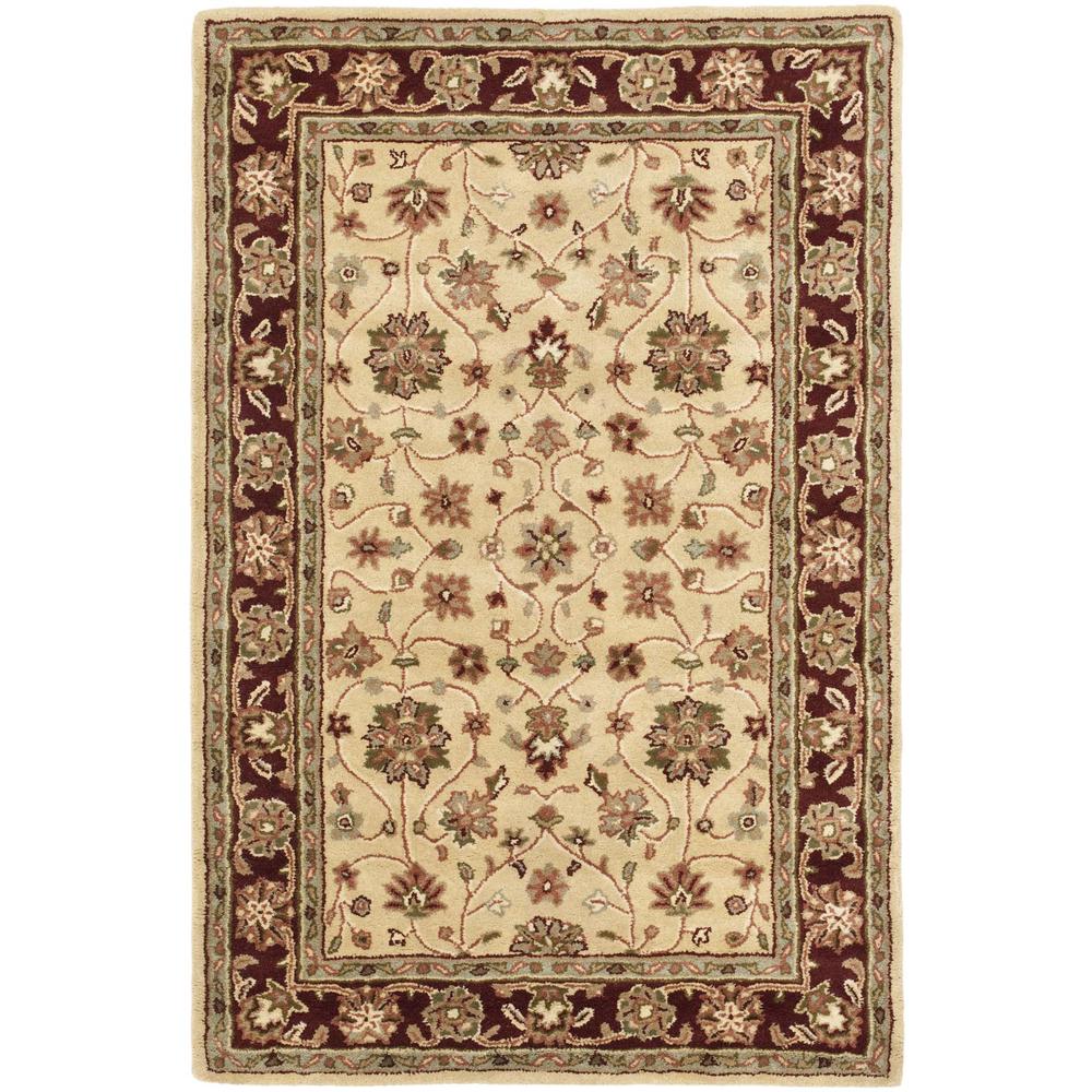 HERITAGE, IVORY / RED, 4' X 6', Area Rug. Picture 1