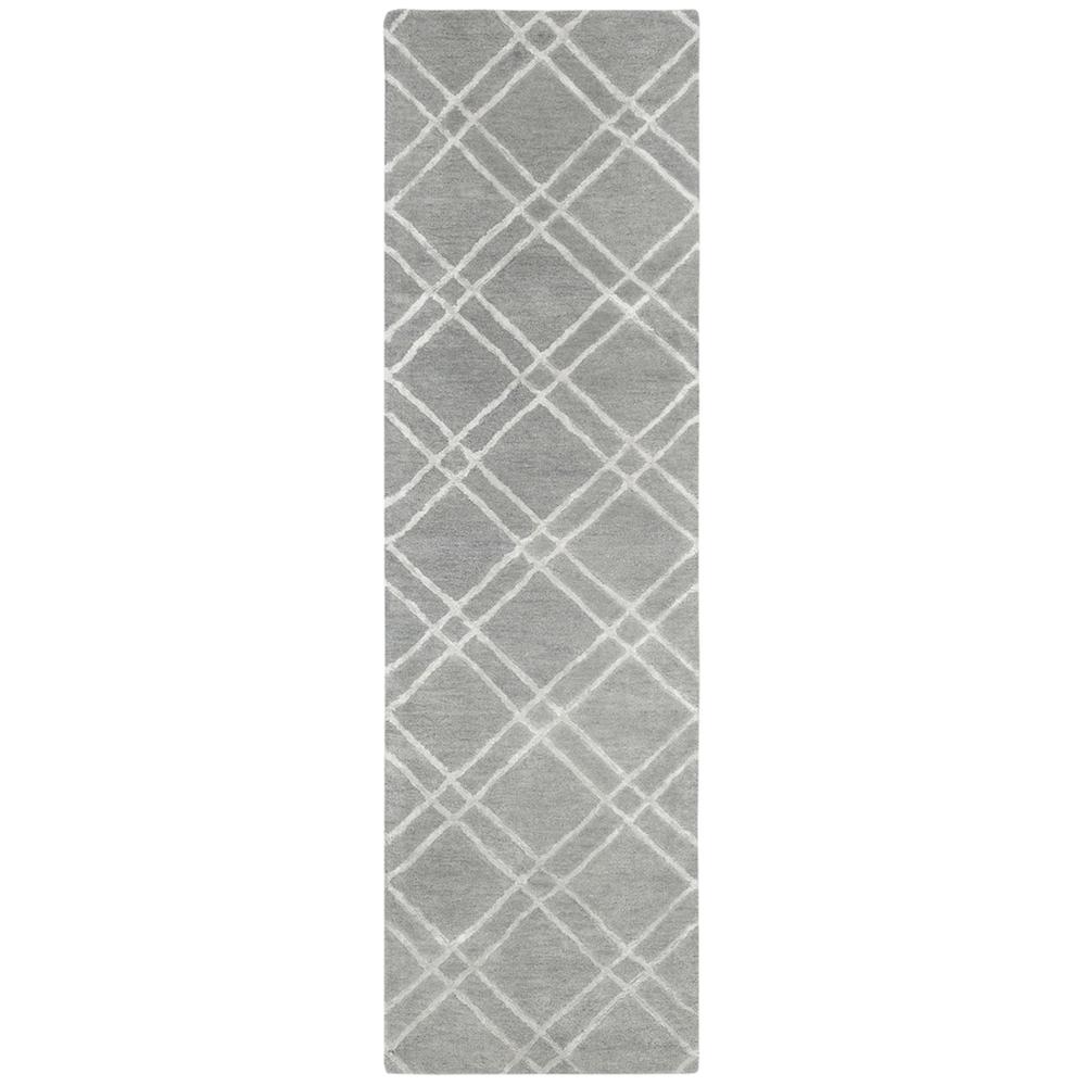 HIMALAYA, GREY / SILVER, 2'-3" X 8', Area Rug. Picture 1