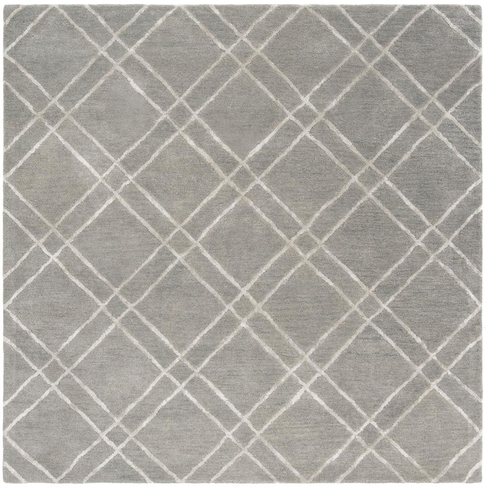 HIMALAYA, GREY / SILVER, 6' X 6' Square, Area Rug. Picture 1