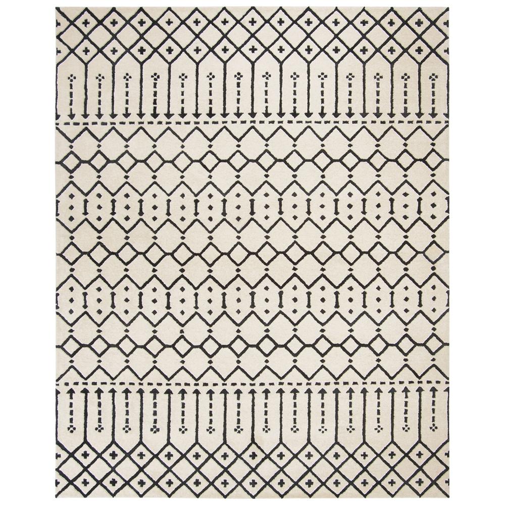 HIMALAYA, IVORY / BLACK, 8' X 10', Area Rug. The main picture.