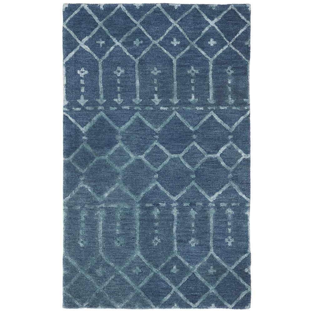 HIMALAYA, NAVY / SILVER, 3' X 5', Area Rug, HIM903N-3. Picture 1