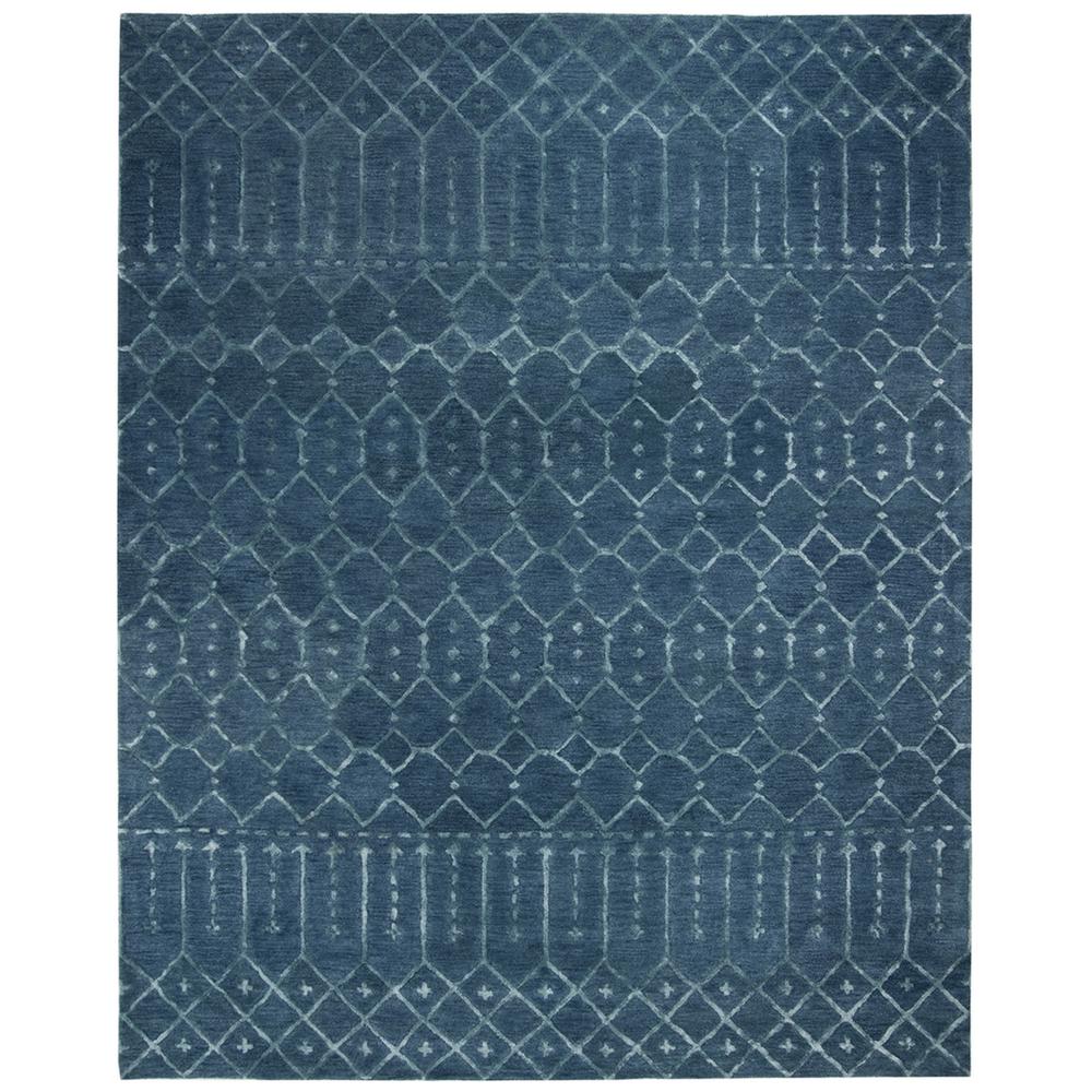 HIMALAYA, NAVY / SILVER, 8' X 10', Area Rug, HIM903N-8. Picture 1