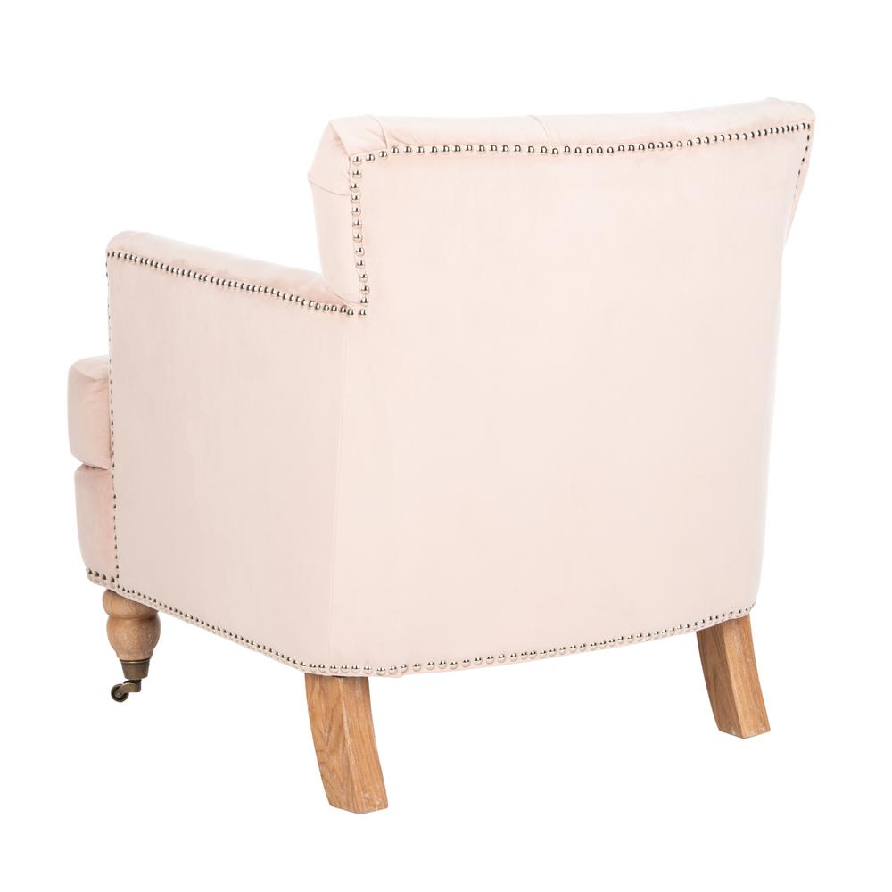 Colin Tufted Club Chair, Blush Pink/White Wash. Picture 3