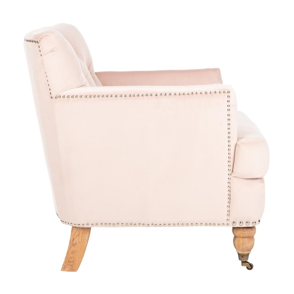 Colin Tufted Club Chair, Blush Pink/White Wash. Picture 10