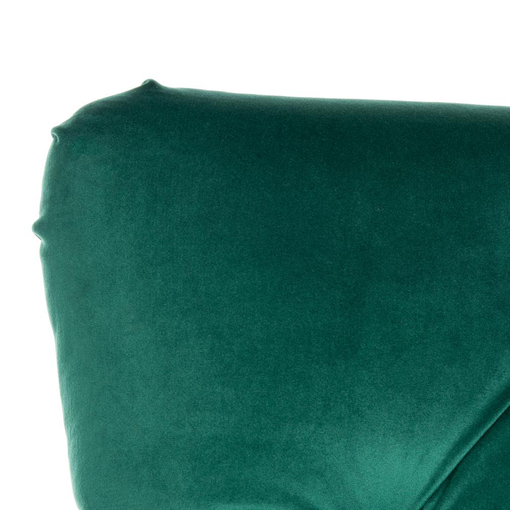 Colin Tufted Club Chair, Emerald/Espresso. Picture 4