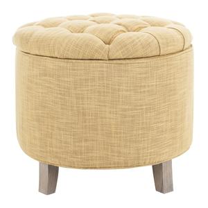 AMELIA TUFTED STORAGE OTTOMAN, HUD8220G. Picture 1