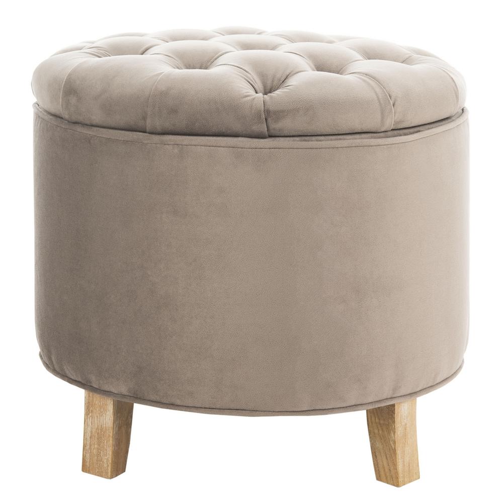 AMELIA TUFTED STORAGE OTTOMAN, HUD8220Y. Picture 1