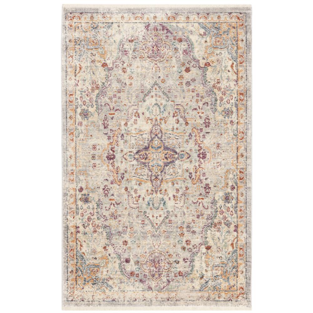 ILLUSION, LILAC / LIGHT GREY, 3' X 5', Area Rug. Picture 1
