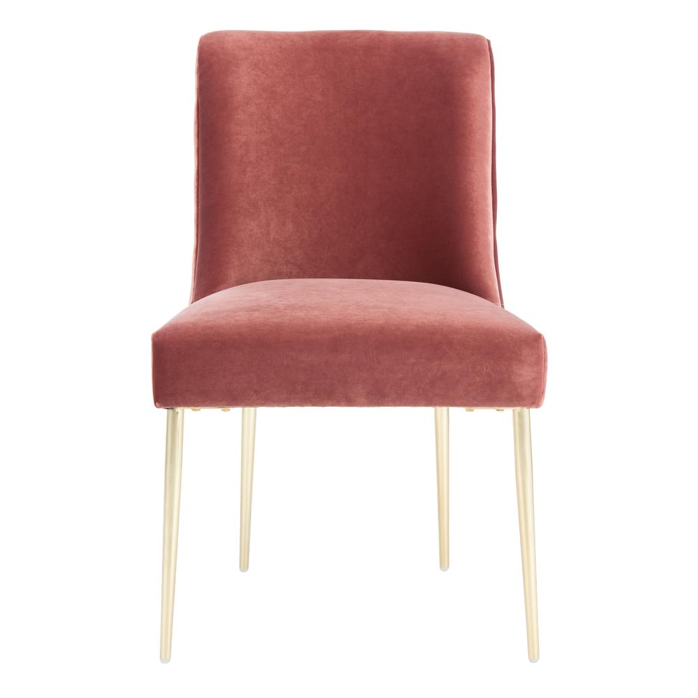 Nolita Velvet Dining Chair, Dark Rose Pink. Picture 1