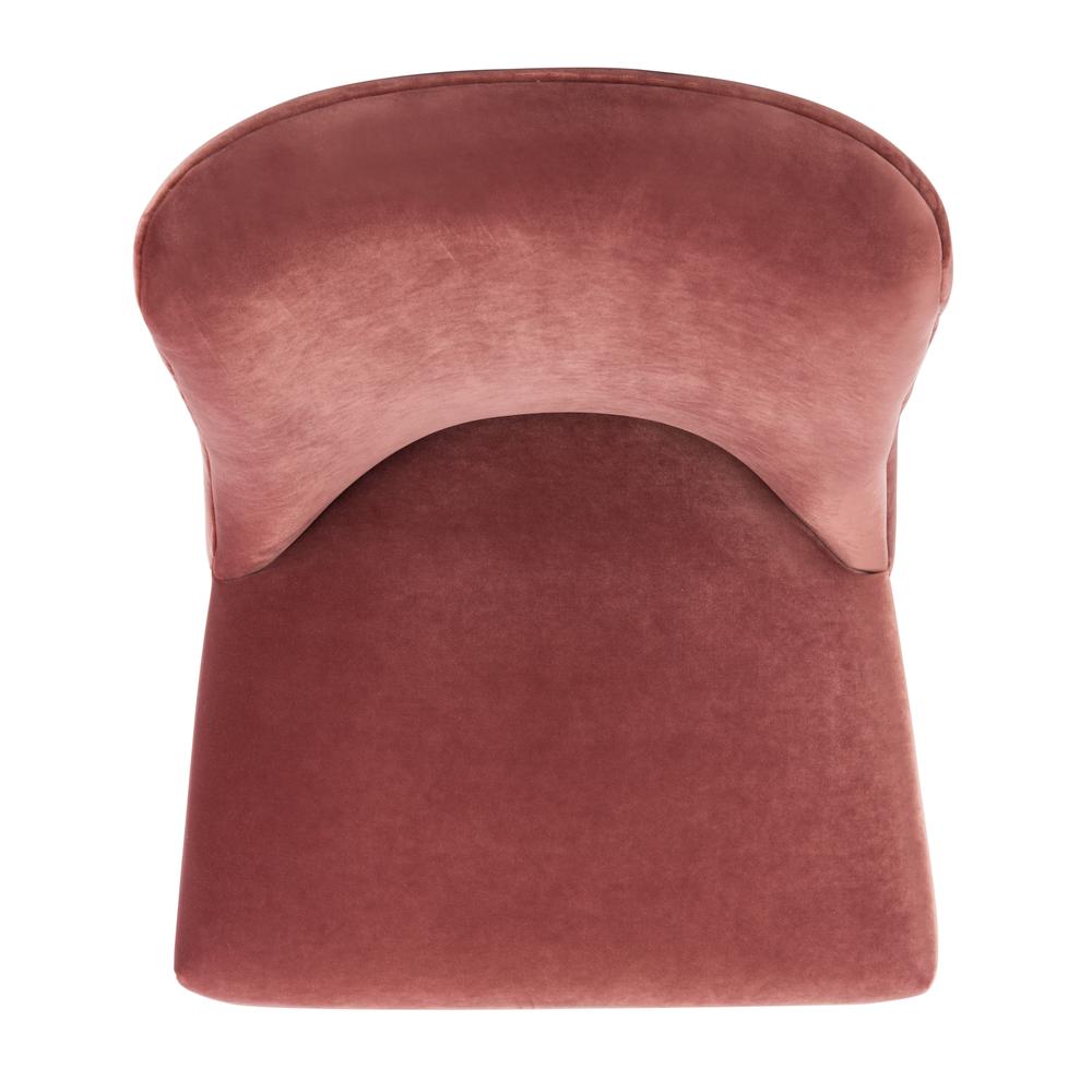 Nolita Velvet Dining Chair, Dark Rose Pink. Picture 11