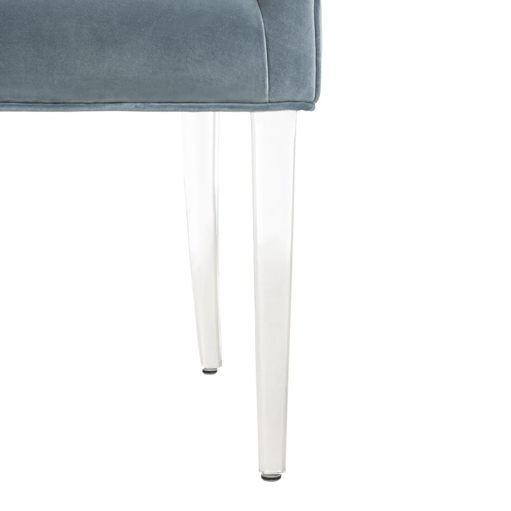 De Luca Acrylic Leg Dining Chair, Seafoam. Picture 8