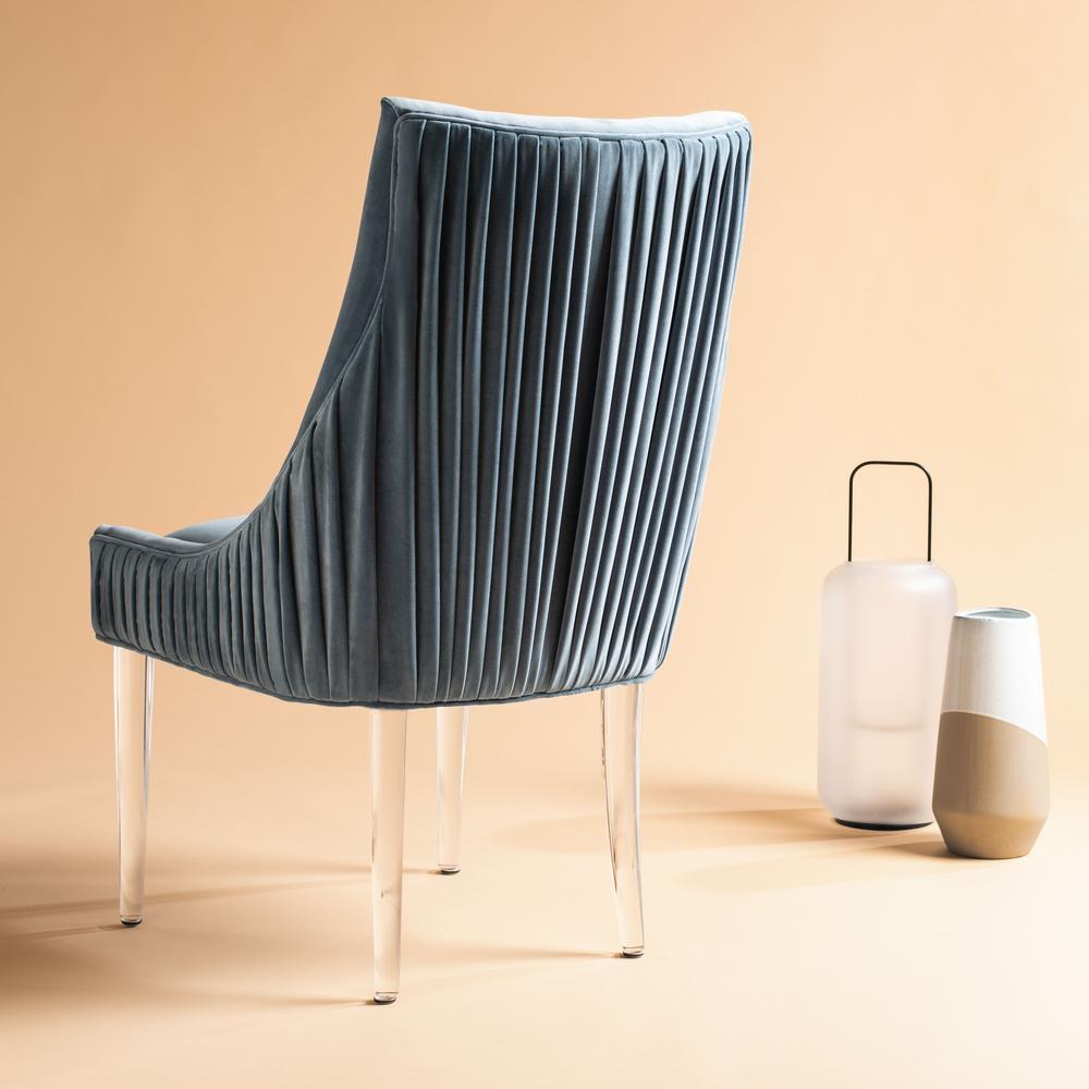 De Luca Acrylic Leg Dining Chair, Seafoam. Picture 12