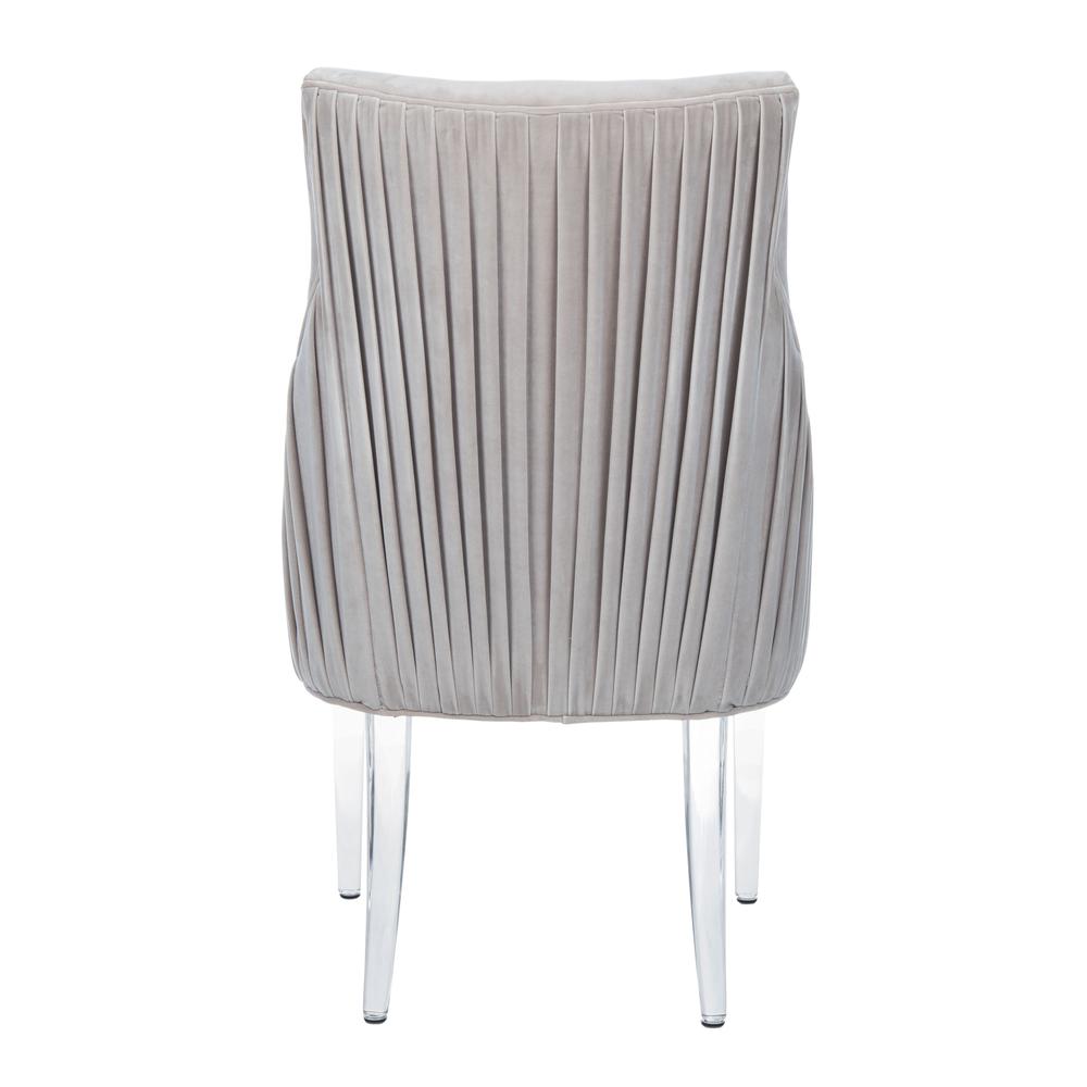 De Luca Acrylic Leg Dining Chair, Pale Taupe. Picture 3