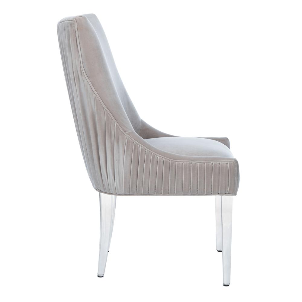 De Luca Acrylic Leg Dining Chair, Pale Taupe. Picture 12