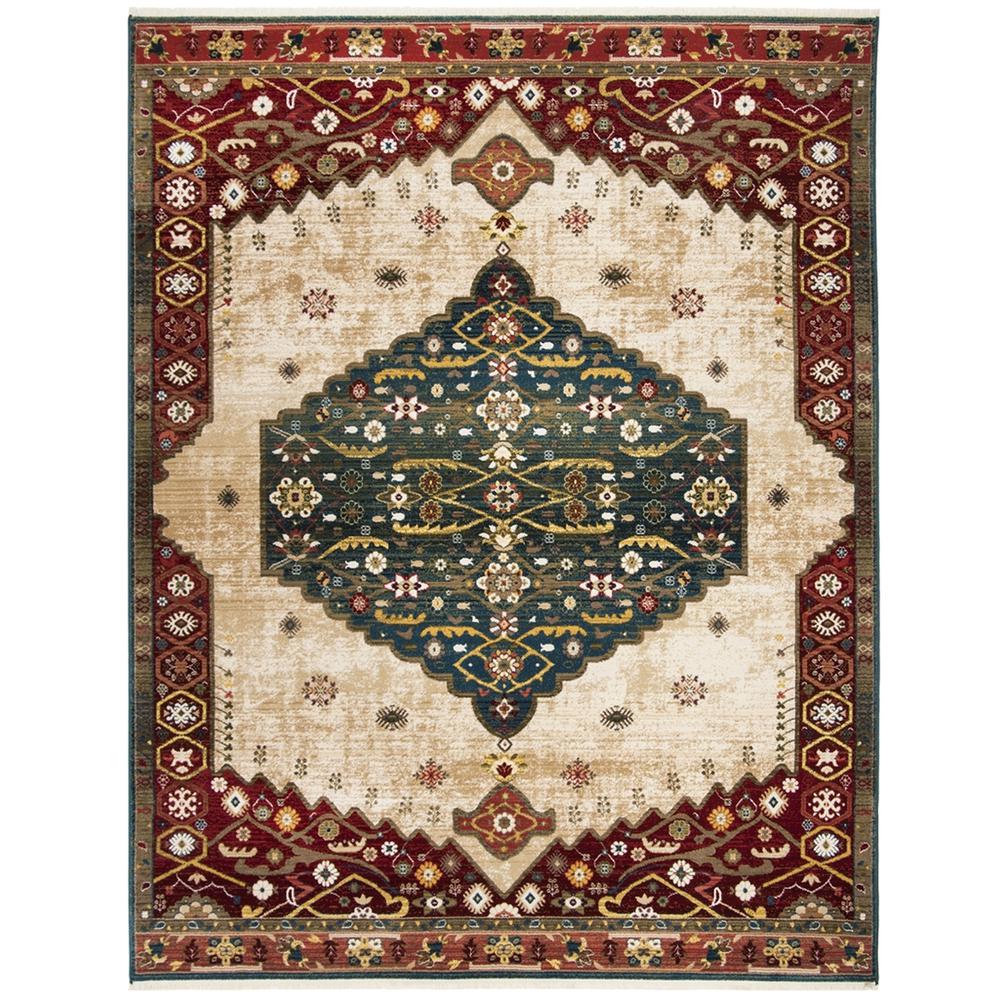 KASHAN, BLUE / RED, 8' X 10', Area Rug, KSN300A-8. Picture 1