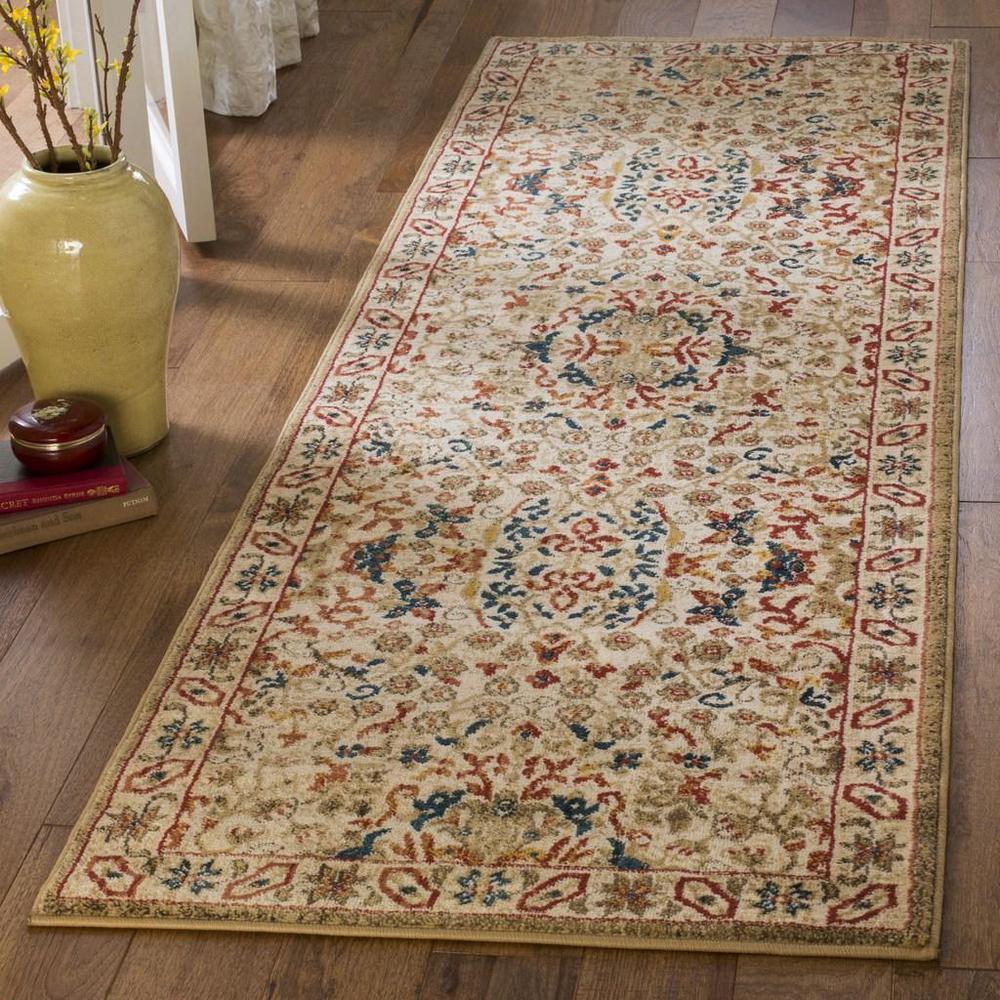 KASHAN, IVORY / IVORY, 2'-6" X 8', Area Rug. Picture 1