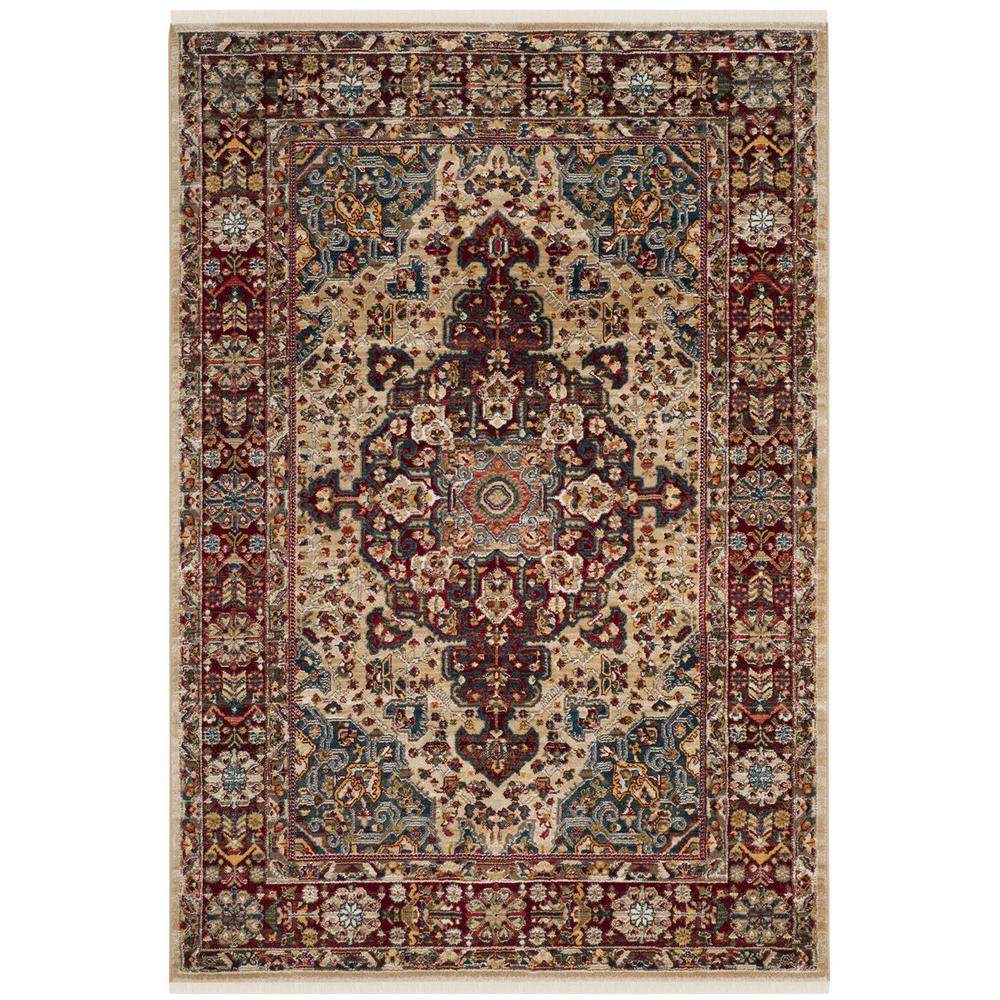 KASHAN, IVORY / RED, 3'-3" X 4'-10", Area Rug, KSN305K-3. Picture 1