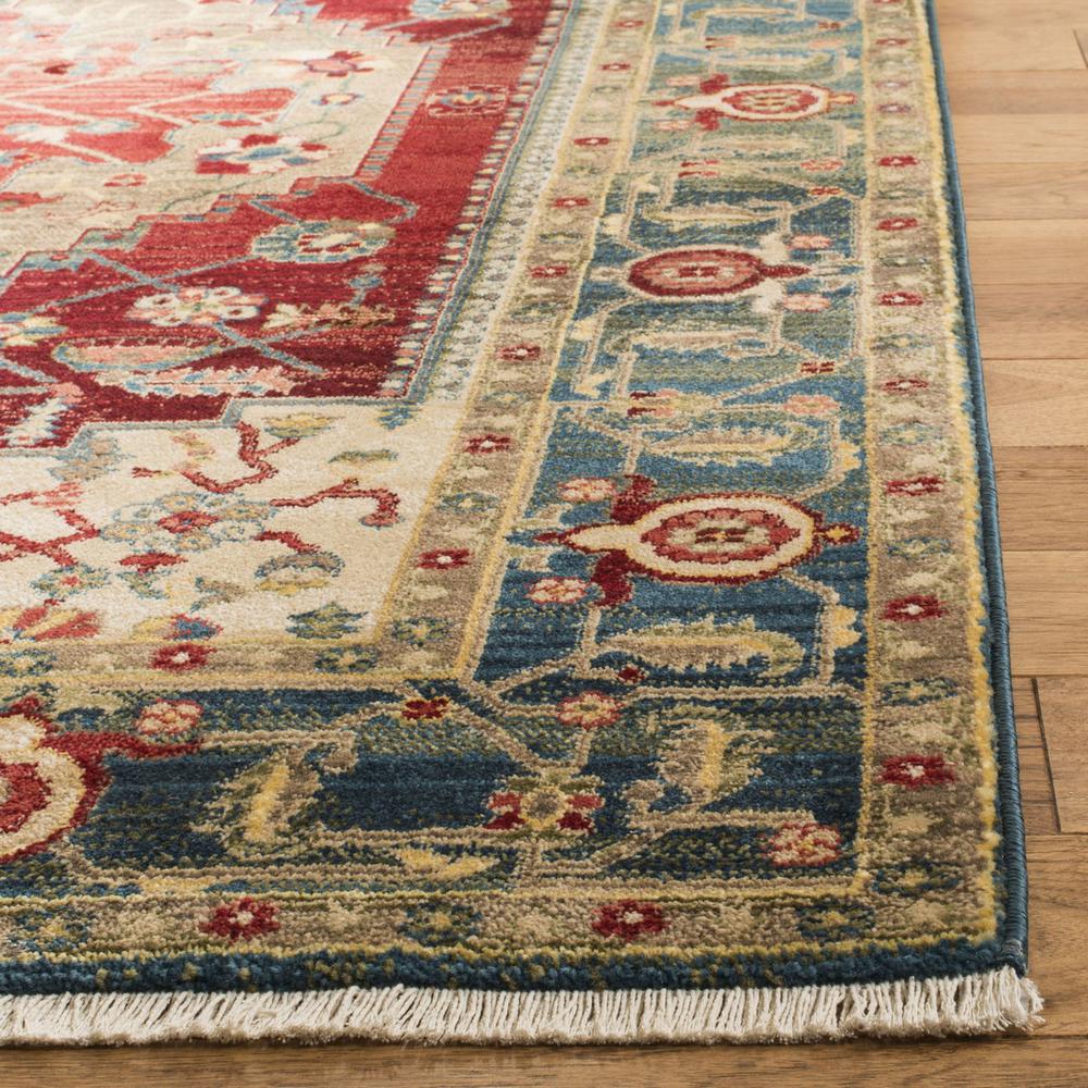 KASHAN, BLUE / RED, 3'-3" X 4'-10", Area Rug, KSN306M-3. Picture 1