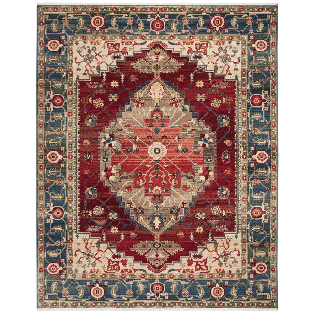 KASHAN, BLUE / RED, 8' X 10', Area Rug, KSN306M-8. Picture 1