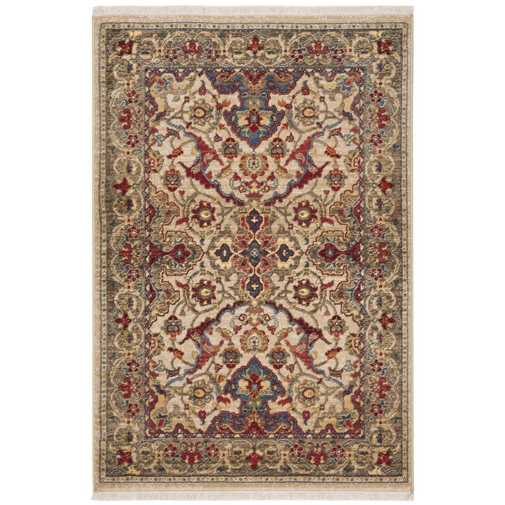 KASHAN, IVORY / TAUPE, 3'-3" X 4'-10", Area Rug. Picture 1