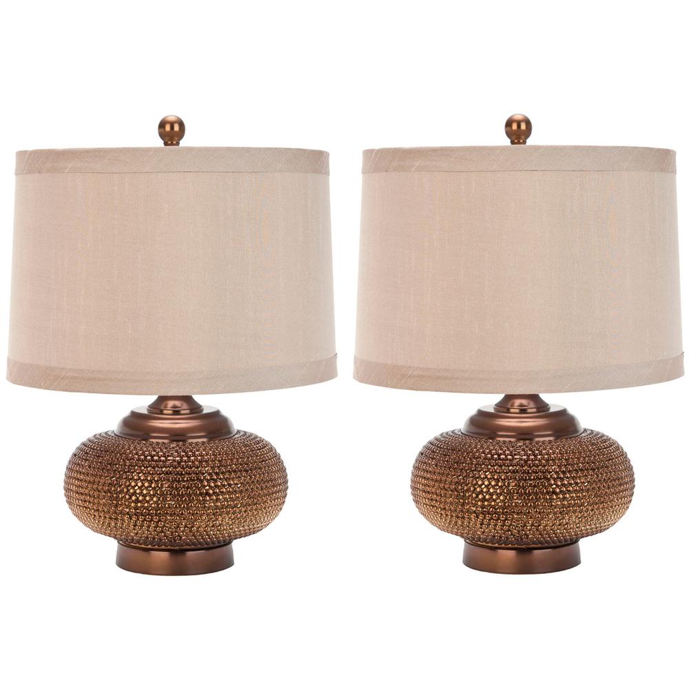 ALEXIS 19-INCH H GOLD BEAD LAMP. Picture 1