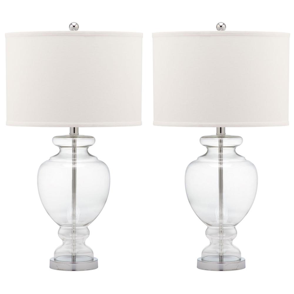 MOROCCO CLEAR 27-INCH H GLASS TABLE LAMP. Picture 1