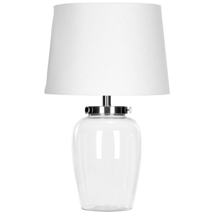 EVAN FILLABLE GLASS 22.5-INCH H CLEAR TABLE LAMP. Picture 1