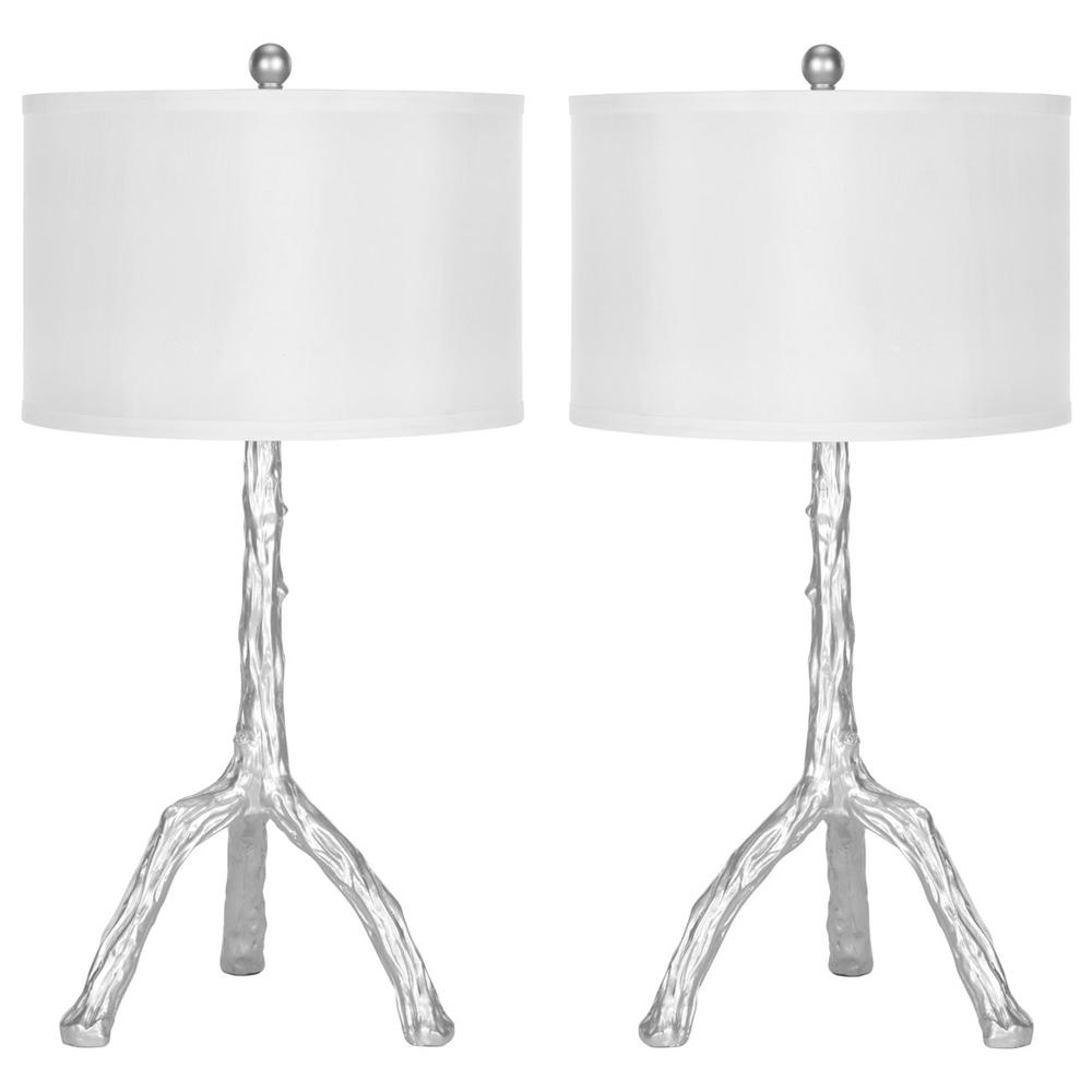 SILVER 29-INCH H BRANCH TABLE LAMP. Picture 1