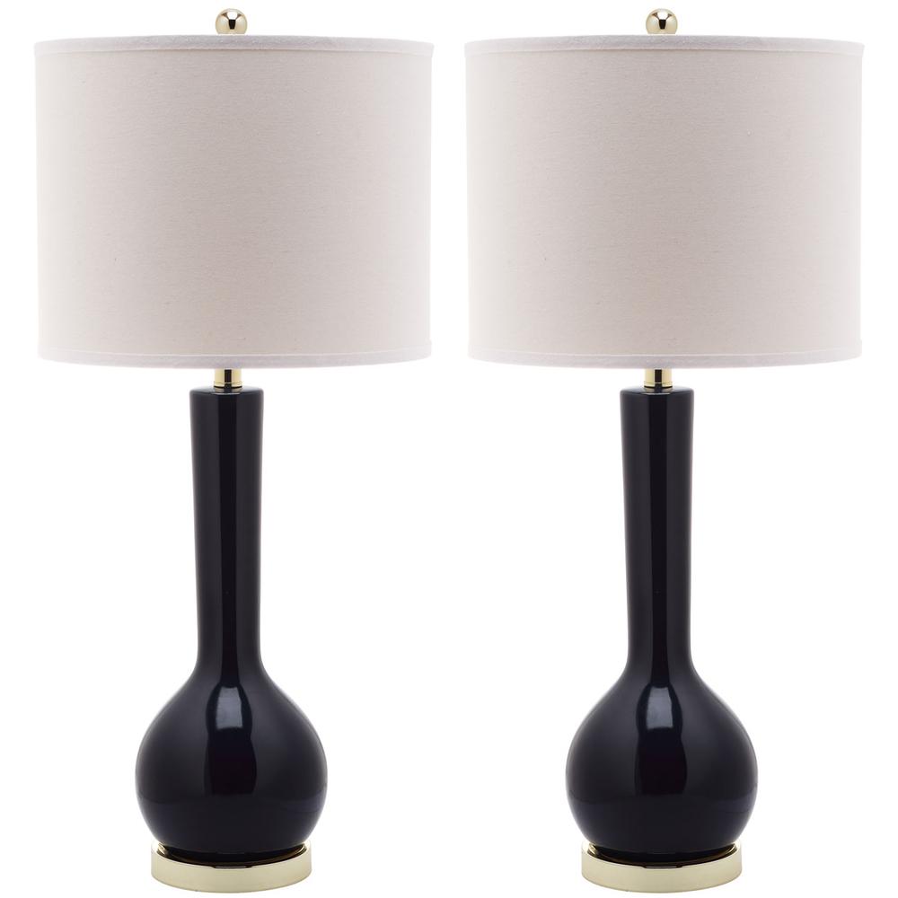 MAE 30.5-INCH H LONG NECK CERAMIC TABLE LAMP, LIT4091B-SET2. Picture 1